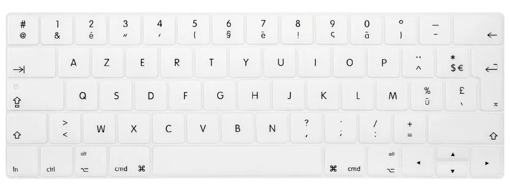 Пылеотталкивающая пленка кремниевый ноутбук Защитная пленка для клавиатуры Водонепроницаемый для macbook Pro Сенсорная панель 13 1" Французский ЕС клавиатура azerty крышка