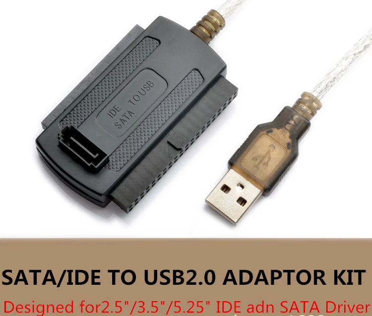 

1 Sets USB 2.0 to IDE SATA S-ATA 2.5 "3.5" HD HDD Hard Drive Adapter USB3.0 converter IDE SATA Power Cable