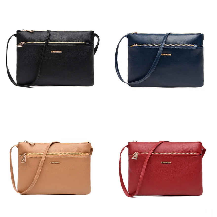 Women's Classic Leather Zipper Handbag Shoulder Bags luxury handbags women bags designer