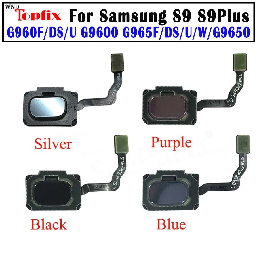 S9 plus G965F Touch ID Fingerprint Sensor Home Menu Button Flex Cable Ribbon For Samsung S9 4