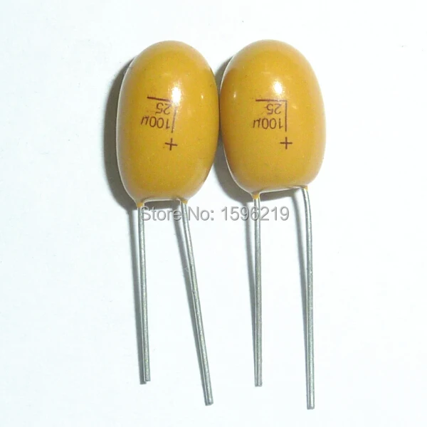 5pcs Tantalum capacitor 100uF 25V Brand New 25V100uF DIP Radial in