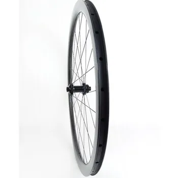 

700c carbon wheelset disc 38mm clincher front wheel 23mm carbon wheelset CT31 Straight pull central lock 670g bicycle wheel