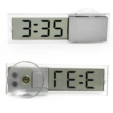 Высокое качество электронные часы для автомобиля с присосками лобовое стекло цифровой ЖК-дисплей время дисплей автомобиля цифровые часы авто украшение автомобиля-Стайлинг