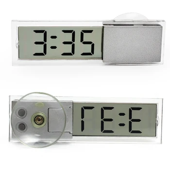 

High Quality Car Electronic Clock With Suckers Windshield Digital LCD Time Display Car Digital Clock Auto Ornaments Car-styling