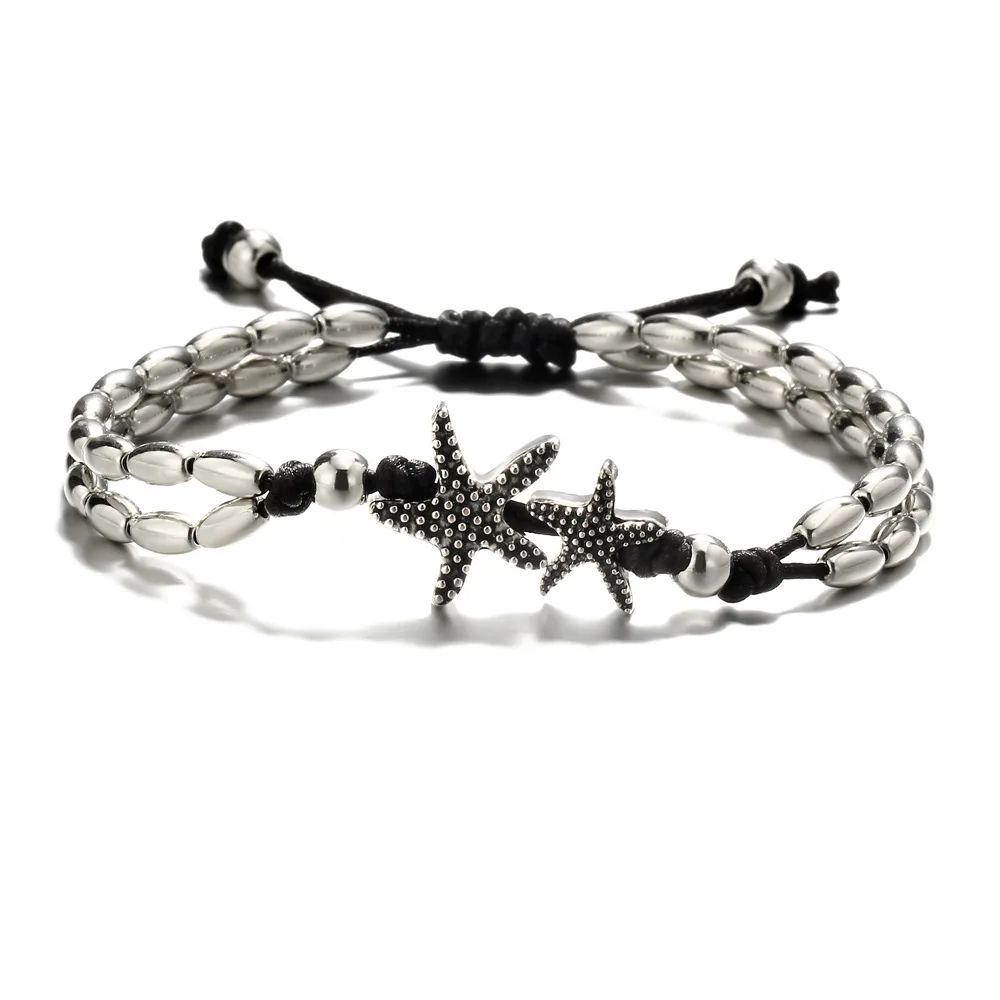 

Vintage Bracelet Foot Jewelry Retro Anklet For Women Girls Ankle Leg Chain Charm Starfish Beads Bracelet Beach Jewelry 041