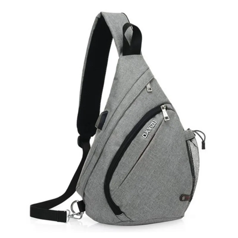KAKA mochila de nailon impermeable para hombre, bolso de hombro cruzado,  mochila con carga USB, Diagonal, 2018|Mochilas| - AliExpress