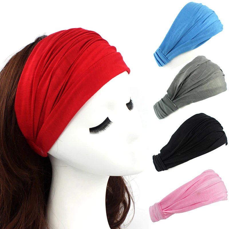 Для женщин тюрбан повязка ленты для волос шириной ободки головной убор Для женщин ободки тюрбан Головные Уборы Бандана