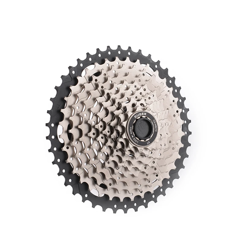 SUGEK CS-M5010 MTB Freewheel 10Speed Cassette Flywheel 11-42T Max Piece Black