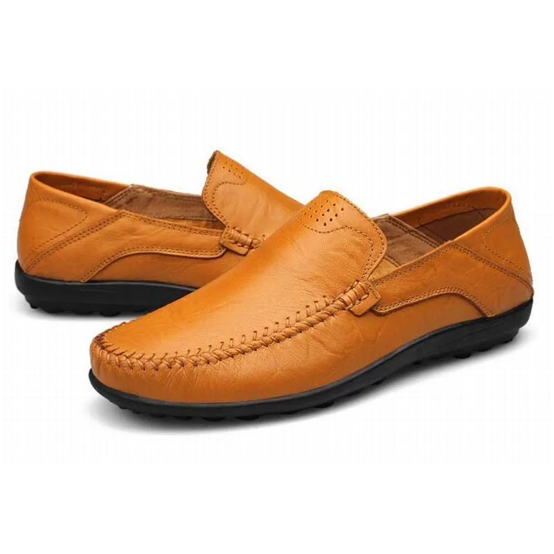 Популярная мужская обувь из натуральной кожи; мужская обувь на плоской подошве больших размеров; Лоферы без застежки; модные мокасины; обувь для вождения ручной работы; zapatos hombre