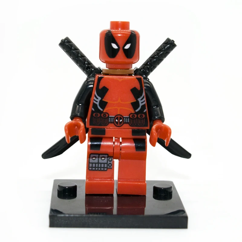

Legoe Compatible Deadpool Minifigure Marvel X-Men Super Heroes Building Blocks Sets Model Bricks Toys For Children