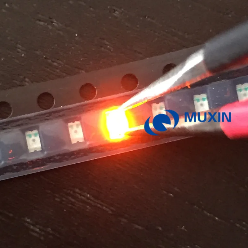 0805 SMD оранжевый Янтарный светодиод 600-610nm SMT СВЕТОДИОДНЫЙ светильник 200 шт диодный