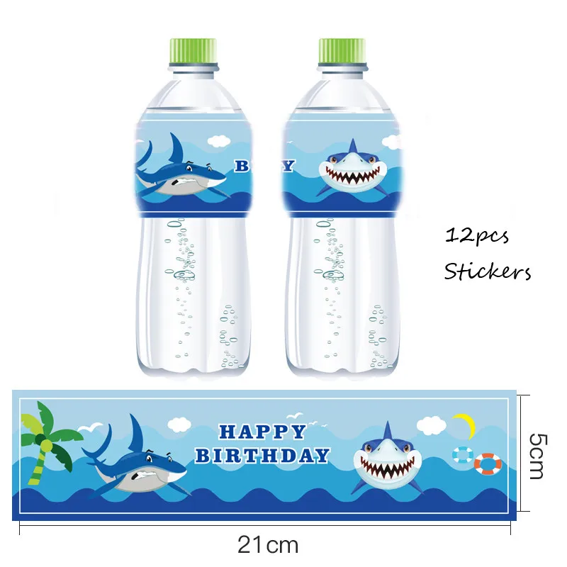 Omilut Baby Shower Boy Shark принадлежности для дня рождения Детские акулы одноразовые тарелки/чашки/бумажные скатерти Принадлежности Декор - Цвет: Прозрачный