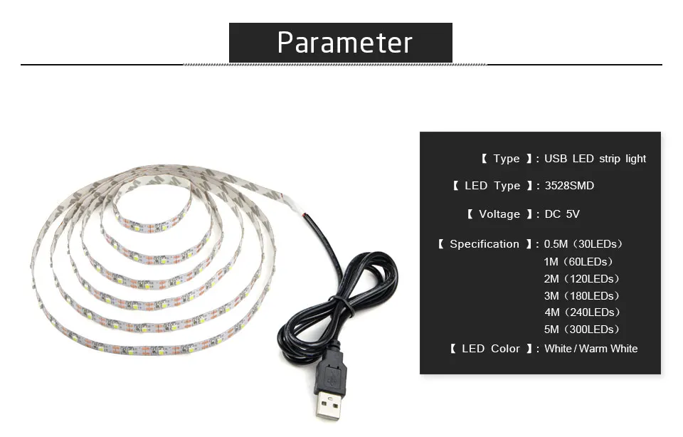 Светодиодная подсветка под шкаф белый/теплый белый USB силовая Светодиодная лента кухонная лампа для домашнего шкафа шкаф СВЕТОДИОДНЫЙ диодный светильник ing