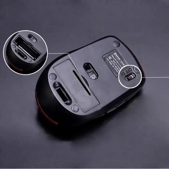 Горячая эргономичная Нескользящая Беспроводная оптическая Bluetooth мышь 1600 dpi игровая Bluetooth 3,0 мышь для ноутбука ПК компьютера