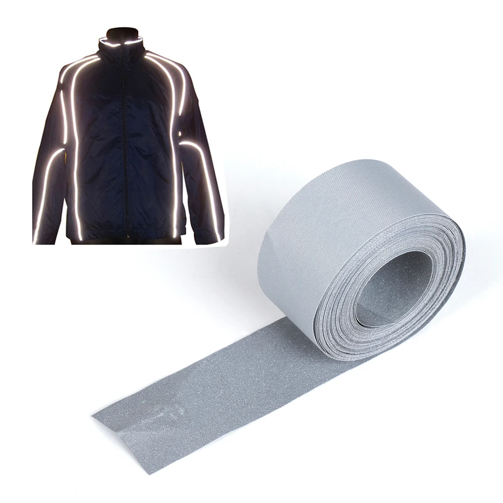5M High Visibility Safety Reflective Heat transfer Vinyl Film DIY Silver Iron on Reflective Tape