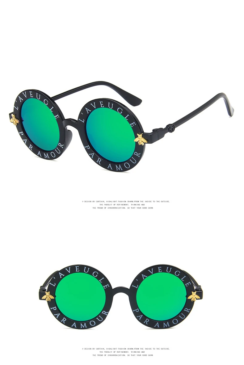 Стимпанк мультфильм детские солнцезащитные очки для мальчиков и девочек Роскошные винтажные детские солнцезащитные очки круглые солнцезащитные очки Oculos Feminino аксессуары