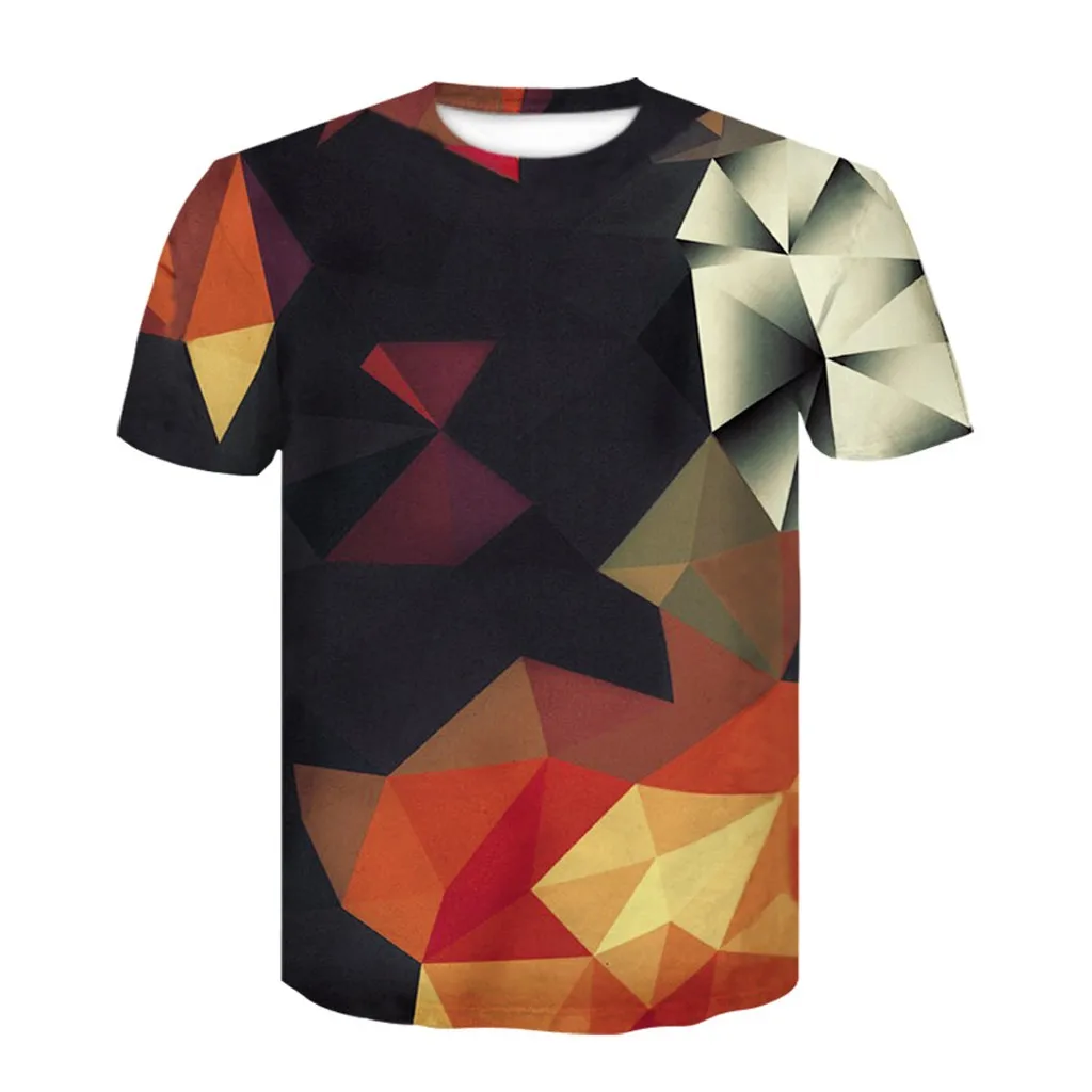 

feitong Men's tshirt camiseta Summer 3D Printing Creative tee Casual Short Shirts Top mens t shirts fashion funny t shirts 2019