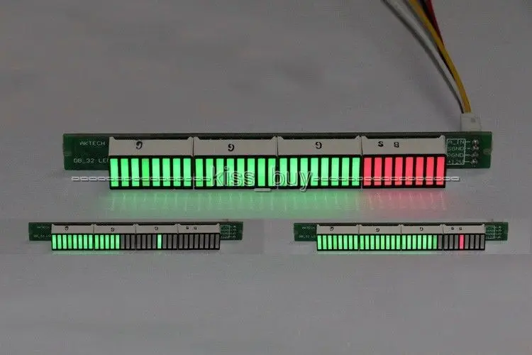 mono 32 level indicator led vu meter amplifier finished electronic light board