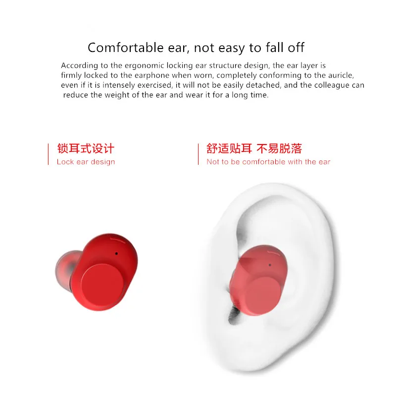 i10 Mini Bluetooth Earphone Wireless In-Ear Invisible Earbuds Handsfree Headset Stereo with Mic for smart Phone