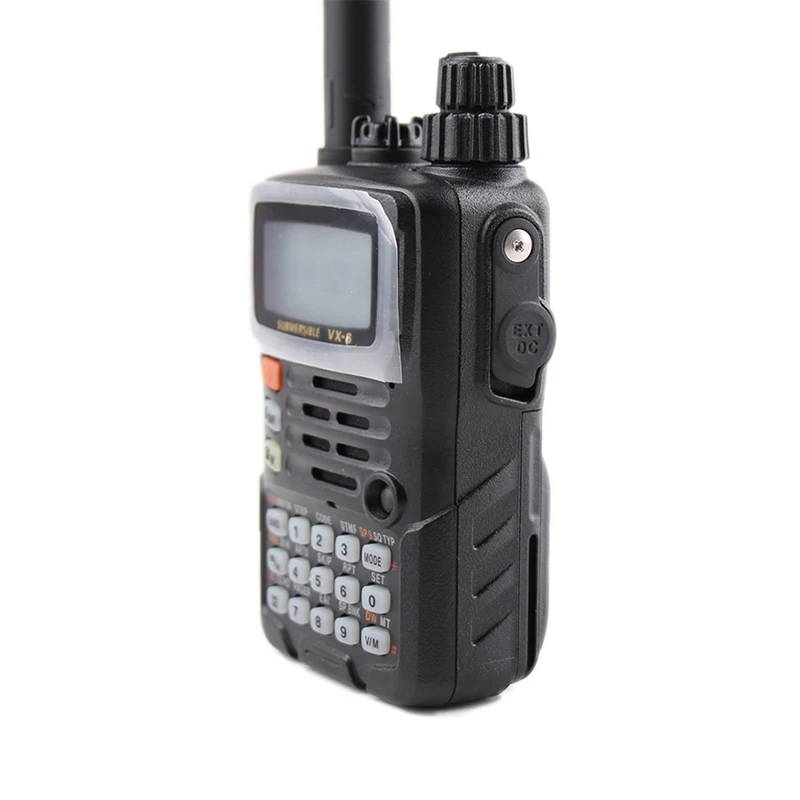 Walkie Talkie VX-6R Dual-Band 140-174/420-470 MHz Channel 900 FM Ham Two way Radio Transceiver 10 KM Yaesu VX-6R Radio