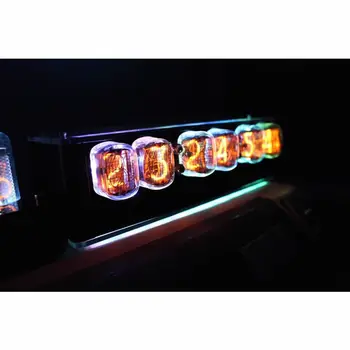 

IN12 glow clock digital tube clock desktop alarm clock with LED intelligent shutdown NIXT CLOCK