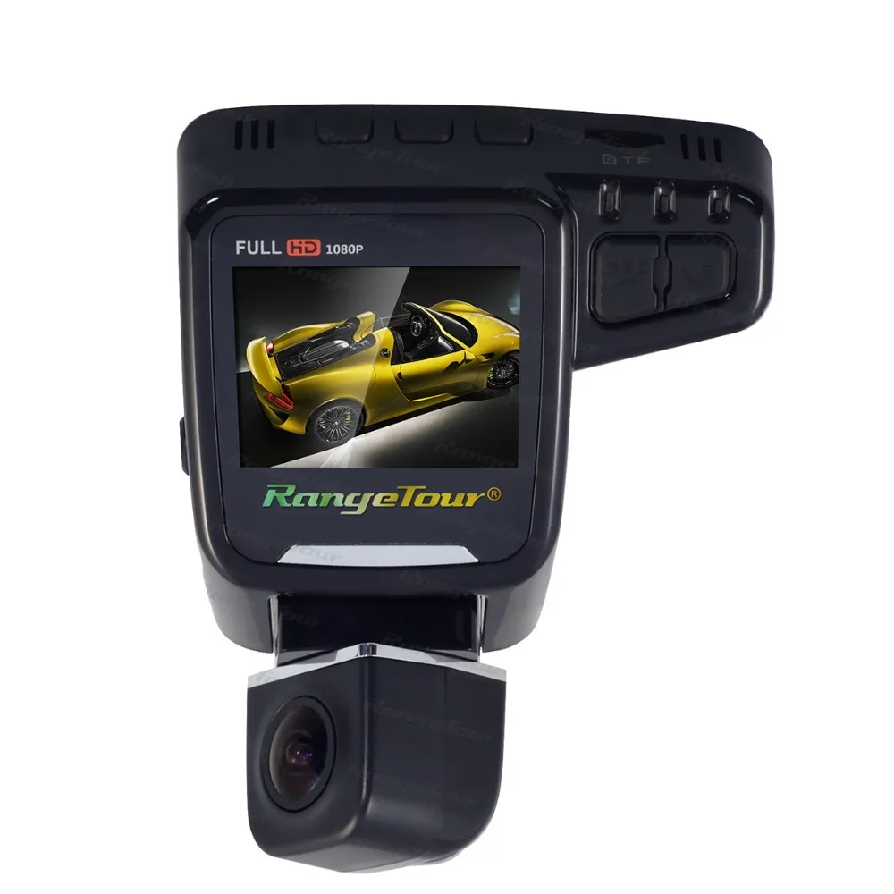 Range Tour C10s Plus Мини Автомобильный видеорегистратор с поворотом на 360 градусов видеорегистратор с двойным объективом спереди 1080P сзади 480P видеорекордер " экран дисплей