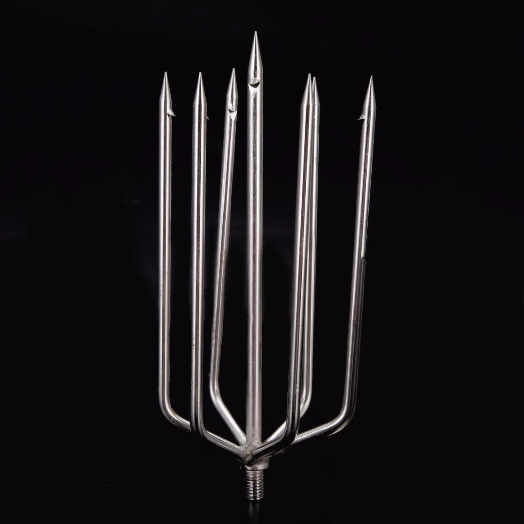 New 1Pcs Fishing Tools Stainless Steel Barbed 7 Prong Harpoon Fish Fork Fishing Ice Breaker Hook Accessory Tackle цена New 1Pcs Fishing Tools Stainless Steel Barbed 7 Prong Harpoon Fish Fork Fishing Ice Breaker Hook Accessory Tackle цены онлайн