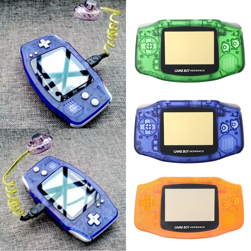 Прозрачный полный набор, чехол, рамка, Комплект запчастей для nintendo GameBoy Advance GBA