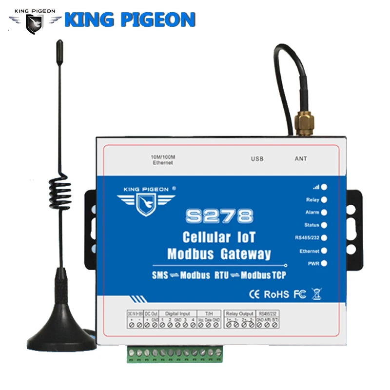 S278 Cellular IoT Modbus Gateway Industrial IOT Module GSM