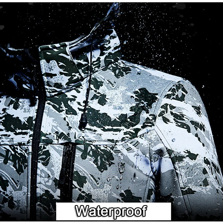 Camuflagem dos Homens Caminhadas ao ar Softshell dos Homens de lã Jaquetas à Prova Loclimb Livre Jaqueta Quente Cabolsas 5xl Am351 Trekking Blusão d' Água 6 High Quality Esporte e Lazer