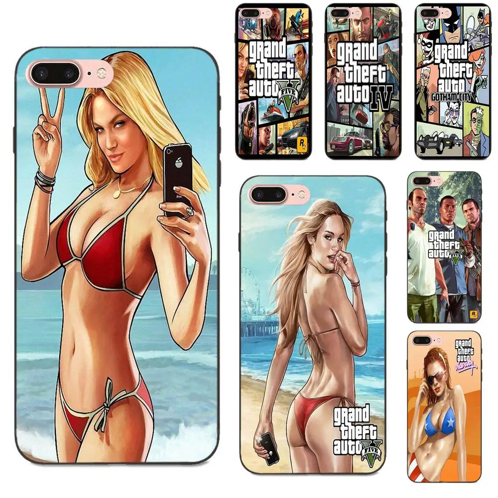 

For Xiaomi Redmi Note 2 3 4 4A 4X 5 5A 6 6A 7 Go Plus Pro S2 Y2 Soft Luxury Candy Suxxx Gta Vice City Sexy Girl