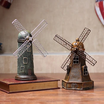 

Fashion vintage Tourist Souvenir Charm DUTCH WINDMILL HOUSE Christmas Decoration gift, Home Table Ornament