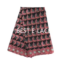 2017(5yards/lot) 100% cotton African lace fabric,high quality embroidered Swiss voile lace for wedding dress
