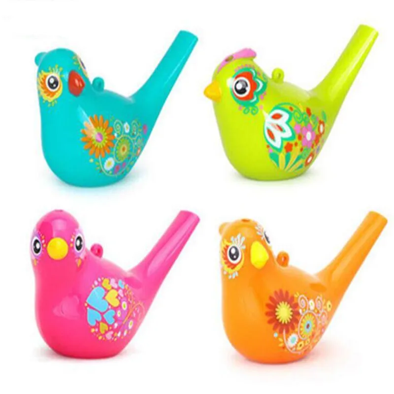 Dessin coloré eau oiseau sifflet Bathtime jouet Musical pour enfant apprentissage précoce éducatif enfants cadeau jouet Instrument de musique