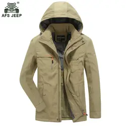 2017 Afs джип непромокаемая куртка для мужчин masculina брендовая одежда армия Ветровка Военная Униформа Куртки ветрозащитное пальт