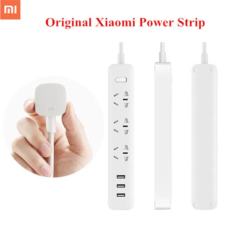 Оригинальный блок питания Xiaomi с 3 стандартными разъемами usb порта адаптер для