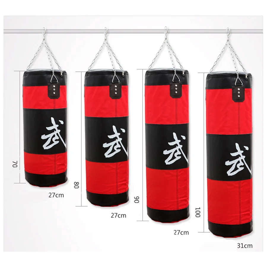 70 100 cm muay thai boxing punching bag MMA Hanging Bag boxing punch Sandbag no sand punching