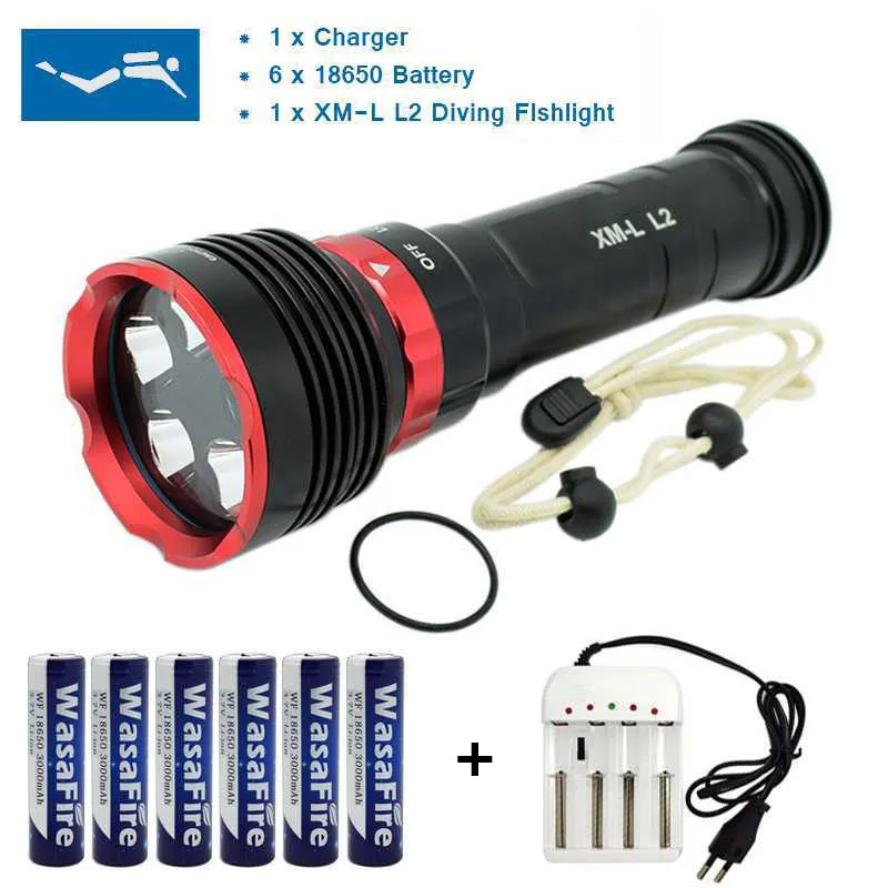 18650 Torch diving flashlight