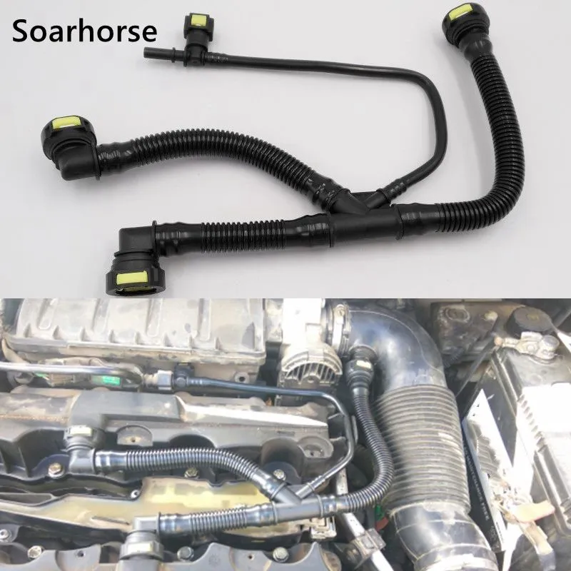 

Sorahorse For Peugeot 206 207 307 308 408 For Citroen C2 C3 c-quatre 1.6 16V Engine Crankcase Breather Pipes