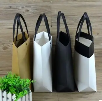 

37*28*10cm Black new wedding favor gift paper bag birthday kraft paper Gift packaging Bag with Handle paper gift bag