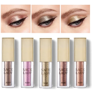 

SACE LADY 5 Colors Liquid Eyeshadow Shiny Beauty Makeup Metallic Shine Eyeshadow Long Lasting Eye shadow Pencil maquiagem
