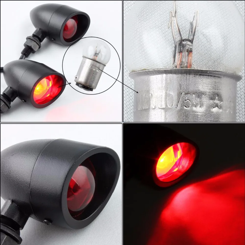 Free Shipping Metal Motorcycle Turn Signal Indicator Light Lamp Bulb