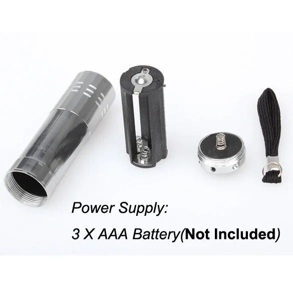 Sale Ultra-Light Mini Portable Flashlight 9 LED Small Hand Torch Convinient Camping Cycling Lights Bike Bicycle Front Tail Light 1