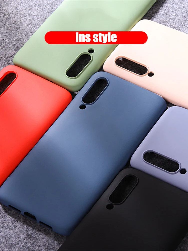 For Xiaomi Mi 9 Case Liquid Silicone Rubber Soft Cover For Xiomi Xiaomi Mi 8 9 SE Explorer Phone Cases Shockproof Coque