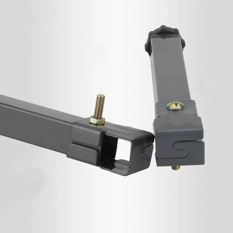  Adjustable Height Clamp Tube Leg Metal Square Bed Riser Table Legs for Tatami Bed Frame Fixed Suppo