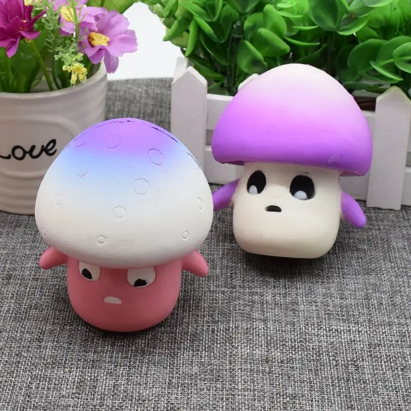 

20189CM Mini Cute Mushroom Gags Jokes Toy Squishy Phone Straps Slow Rising Relieve Anti Stress Reduce Autism Kids P15