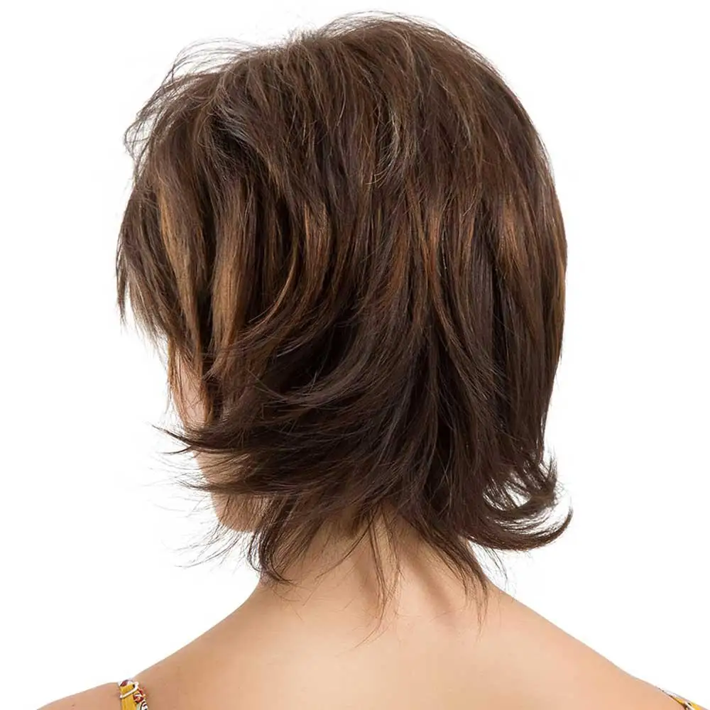 Парик из натуральных волос белого цвета с надписью «Frisette», короткие кудрявые/коричневые короткие прямые волосы, парики для женщин