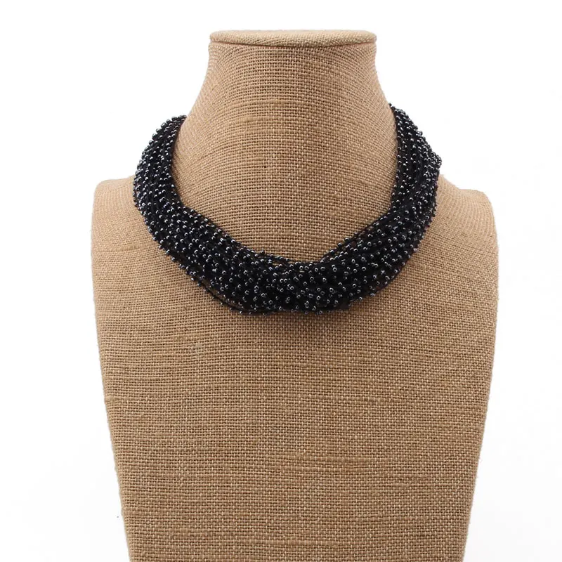 

Beadsland small beads multilayer choker necklace euramerica fashionable women choker necklace high quality jewellery girls gift