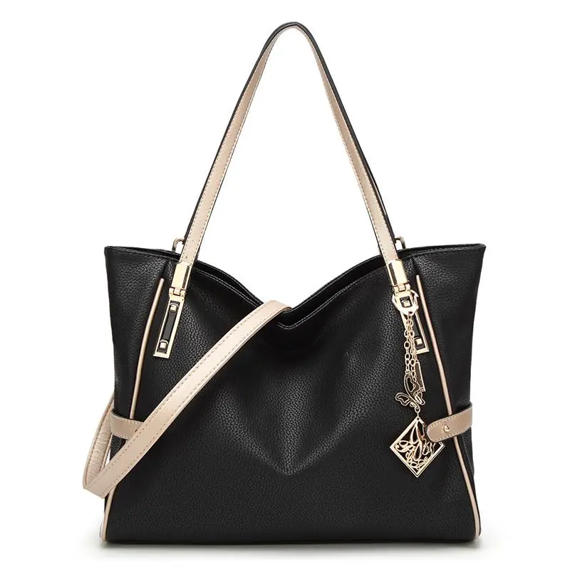 

Large handbag high quality casual female S leather shoulder bag fashion handbag pu shoulder bag daily multi purpose ZK112