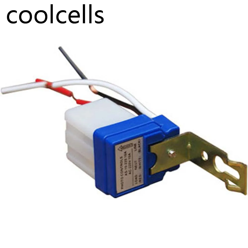 

Automatic Auto On Off Photocell street Light Switch DC AC 220V 50-60Hz 10A Photo Control Photoswitch Sensor Switch